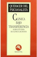 Papel CLINICA BAJO TRANSFERENCIA OCHO ESTUDIOS DE CLINICA LAC
