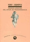 Papel MODOS LOGICOS DEL AMOR DE TRANSFERENCIA (COLECCION ESTUDIOS DE PSICOANALISIS) (BOLSILLO)