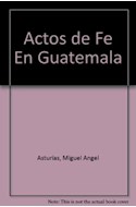 Papel ACTOS DE FE EN GUATEMALA (RUSTICO)