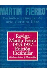 Papel REVISTA MARTIN FIERRO 1924-1927 EDICION FACSIMILAR ESTU
