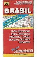 Papel MAPA DE RUTAS Y CAMINOS DEL SUR DE BRASIL (ACCESOS DESDE ARGENTINA Y URUGUAY) (MAPAS ARGENGUIDE)