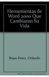 Papel HERRAMIENTAS DE WORD 2000 QUE CAMBIARAN SU VIDA
