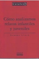 Papel COMO ANALIZAMOS RELATOS INFANTILES Y JUVENILES (CATALEJO)