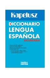 Papel DICCIONARIO DE LA LENGUA ESPAÑOLA SECUNDARIA 50000 SIGNIFICADOS 25000 PALABRAS BICOLOR