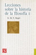 Papel LECCIONES SOBRE LA HISTORIA DE LA FILOSOFIA 2 (COLECCION FILSOFIA)