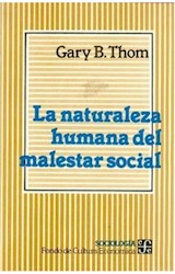 Papel NATURALEZA HUMANA DEL MALESTAR SOCIAL (SOCIOLOGIA)