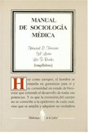 Papel MANUAL DE SOCIOLOGIA MEDICA (BIBLIOTECA DE LA SALUD)