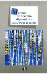 Papel MANUAL DE DERECHO DIPLOMATICO (COLECCION POLITICA Y DERECHO)