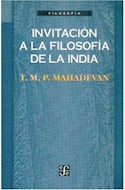 Papel INVITACION A LA FILOSOFIA DE LA INDIA (COLECCION FILOSOFIA)