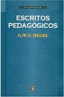 Papel ESCRITOS PEDAGOGICOS (COLECCION FILOSOFIA)