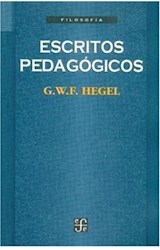 Papel ESCRITOS PEDAGOGICOS (COLECCION FILOSOFIA)