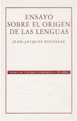 Papel ENSAYO SOBRE EL ORIGEN DE LAS LENGUAS (COLECCION 70 AÑOS)