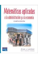 Papel MATEMATICAS APLICADAS A LA ADMINISTRACION Y A LA ECONOMIA (4 EDICION)