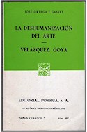 Papel DESHUMANIZACION DEL ARTE - VELAZQUEZ GOYA