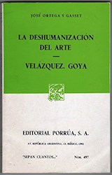 Papel DESHUMANIZACION DEL ARTE - VELAZQUEZ GOYA