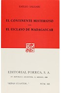 Papel CONTINENTE MISTERIOSO - EL ESCLAVO DE MADAGASCAR