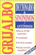 Papel DICCIONARIO DE SINONIMOS Y ANTONIMOS GRIJALBO