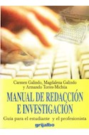 Papel MANUAL DE REDACCION E INVESTIGACION GUIA PARA EL ESTUDI