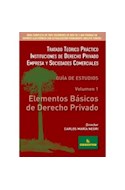 Papel ELEMENTOS BASICOS DE DERECHO PRIVADO 1 (TRATADO TEORICO  PRACTICO INSTITUCIONES DE DERECHO