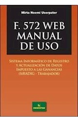 Papel F 572 WEB MANUAL DE USO SISTEMA INFORMATICO DE REGISTRO  Y ACTUALIZACION DE DATOS IMPUESTOS