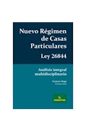 Papel NUEVO REGIMEN DE CASAS PARTICULARES LEY 26844 ANALISIS  INTEGRAL MULTIDISCIPLINARIO