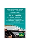 Papel MEMORIA SOCIEDADES COMERCIALES COOPERATIVAS MUTUALES FU  NDACIONES FORMALIDADES Y CASOS ESPE