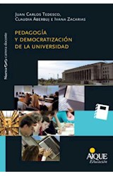Papel PEDAGOGIA Y DEMOCRATIZACION DE LA UNIVERSIDAD (NUEVA CA  RRERA DOCENTE)