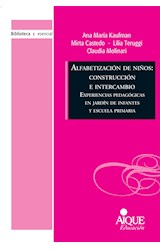 Papel ALFABETIZACION DE NIÑOS CONSTRUCCION E INTERCAMBIO (BIBLIOTECA ESENCIAL)