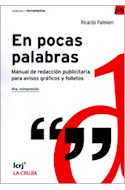 Papel EN POCAS PALABRAS MANUAL DE REDACCION PUBLICITARIA PARA