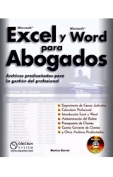 Papel MICROSOFT EXCEL Y MICROSOFT WORD PARA ABOGADOS (INCLUYE CD)
