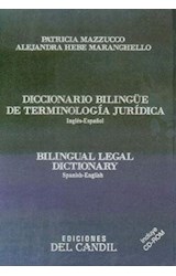 Papel DICCIONARIO BILINGUE DE TERMINOLOGIA JURIDICA INGLES / ESPAÑOL - ESPAÑOL / INGLES CON CD ROM