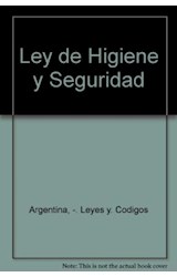 Papel LEY DE HIGIENE Y SEGURIDAD LEY 19587/72