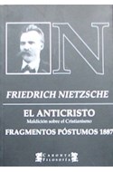 Papel ANTICRISTO - FRAGMENTOS POSTUMOS 1887 (CARONTE FILOSOFIA)