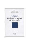 Papel EDUCAR POSICIONES ACERCA DE LO COMUN