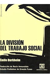 Papel DIVISION DEL TRABAJO SOCIAL (COLECCION NOVECENTO)