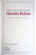 Papel FILOSOFIA BUDISTA LA VACIEDAD UNIVERSAL (COLECCION ANTROPOGRAFIAS)