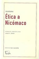 Papel ETICA A NICOMACO (COLECCION MITMA) [INTRODUCCION TRADUCCION Y NOTAS JOAQUIN E MEABE]