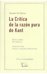 Papel CRITICA DE LA RAZON PURA DE KANT (COLECCION MITMA) [EDICION Y EPILOGO DE ROLF TIEDEMANN]