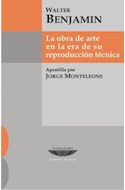 Papel OBRA DE ARTE EN LA ERA DE SU REPRODUCCION TECNICA (COLECCION CUADERNOS DE PLATA)