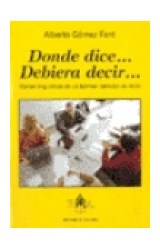 Papel DONDE DICE DEBIERA DECIR