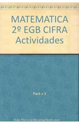 Papel CIFRA 2 VICENS VIVES EGB CUADERNOS DE ACTIVIDADES 1/2/3