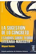 Papel SUGESTION DE LO CONCRETO ESTUDIOS SOBRE TEORIA LITERARI  A MARXISTA (COLECCION NOVECENTO)