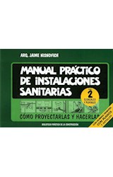 Papel MANUAL PRACTICO DE INSTALACIONES SANITARIAS TOMO 2 CLOACALES Y PLUVIALES (6 EDICION)
