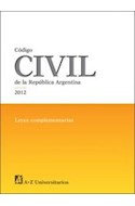 Papel CODIGO CIVIL DE LA REPUBLICA ARGENTINA 2012 LEYES COMPL  EMENTARIAS
