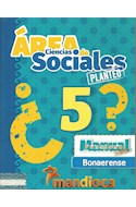 Papel AREA DE CIENCIAS SOCIALES 5 (BONAERENSE) (SERIE PLANTEO) (NOVEDAD 2017)
