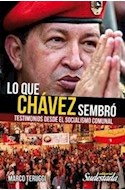 Papel LO QUE CHAVEZ SEMBRO TESTIMONIOS DESDE EL SOCIALISMO COMUNAL