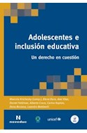 Papel ADOLESCENTES E INCLUSION EDUCATIVA UN DERECHO EN CUESTION