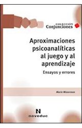 Papel APROXIMACIONES PSICOANALITICAS AL JUEGO Y AL APRENDIZAJE (COLECCION CONJUNCIONES)