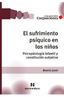 Papel SUFRIMIENTO PSIQUICO EN LOS NIÑOS PSICOPATOLOGIA INFANTIL Y CONSTITUCION SUBJETIVA (CONJUNCIONES)
