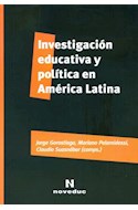 Papel INVESTIGACION EDUCATIVA Y POLITICA EN AMERICA LATINA